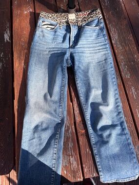 Alice + Olivia Light Blue Slim Straight Jeans